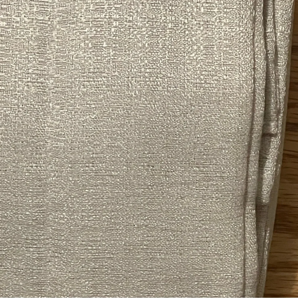 Melodieux Semi-Sheer Curtain Pair — 52x96 Beige NEW (Set of 2 Panels)